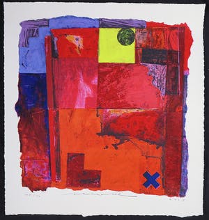 Jos Verwiel - Zeefdruk, Zonder titel kopen? Bied vanaf 1!