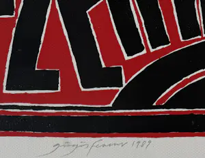 Ferenc Gogos - handgesigneerde kleurenlitho | 'Zonder titel' | 1989 kopen? Bied vanaf 100!