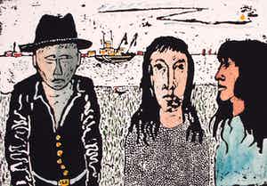 Frank Lodeizen - Zeefdruk: Zigeuners uit Amsterdam - 1989 verkocht voor € 55!