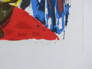 John Lie a Fo - Zeefdruk op papier, Zonder titel - Ingelijst kopen? Bied vanaf 70!