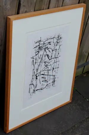 Jan Schoonhoven - Ingelijste tekening - 1990 (nette lijst!) kopen? Bied vanaf 2500!