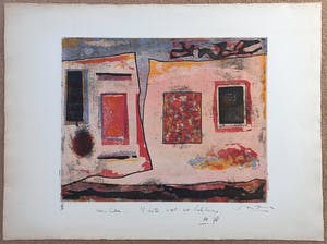 Willem Snitker - Abstracte compositie, aquatint ets (zeer kleine oplage) kopen? Bied vanaf 45!