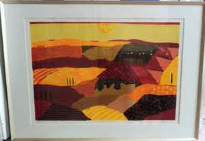 Ronald Boonacker - Kleurenzeefdruk GEMSBOKVLAKTE INGELIJST!!! verkocht voor € 85!