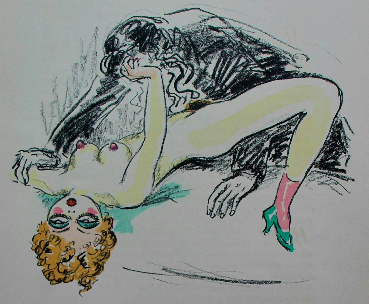 Kees van Dongen - Litho: Naakt 1951 verkocht voor € 199!