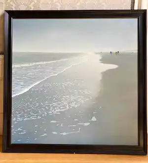 Dick van Belle - "Mensen op t strand bij Hoek van Holland" vendu pour 450€ !