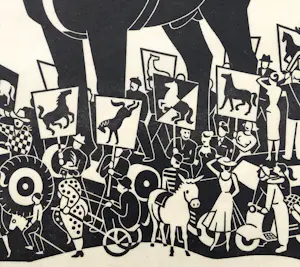 Gerd Arntz - Het grote paard - Verborgen leiders - 1955/1986 kopen? Bied vanaf 250!