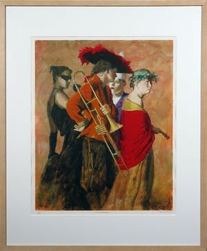 Kenne Gregoire - Zeefdruk, Muziektheater, Ingelijst kopen? Bied vanaf 50!