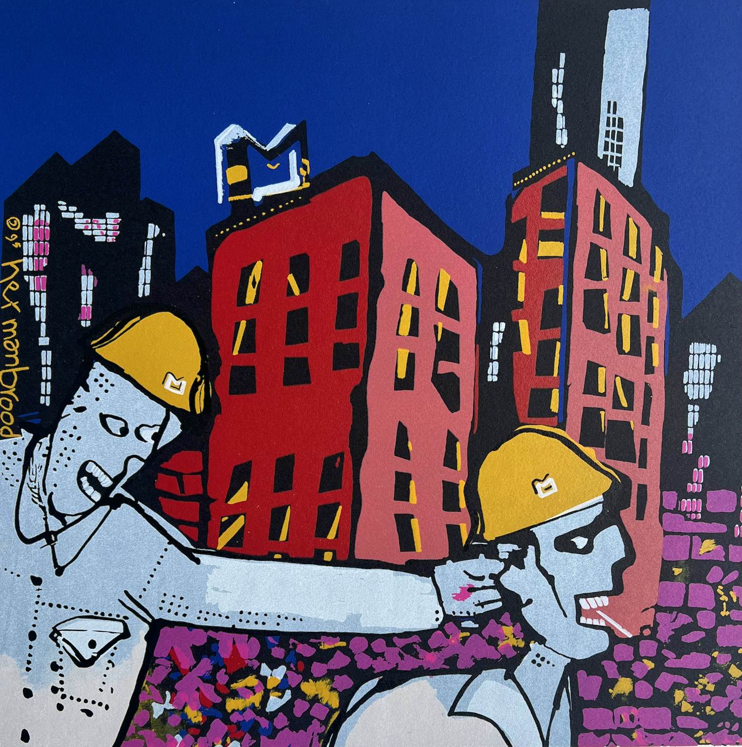 Herman Brood - Kleurenzeefdruk, genummerde oplage | 'Moes' | 1995 kopen? Bied vanaf 1!