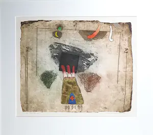 Michel van Overbeeke - Kleurenets, Love Mountain II - Ingelijst kopen? Bied vanaf 1!