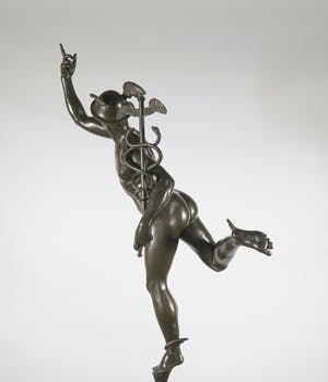 Brons (Onbekend) - Groot indrukwekkend bronzen beeld van Mercurius/Hermes kopen? Bied vanaf 1!