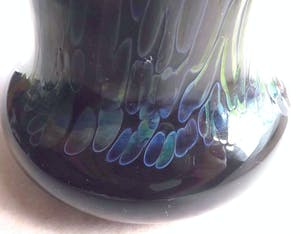 Curiosa - Erwin Eisch voor Glasblaserei Eisch Frauenau - design zwart/ blauwe - gesigneerd kopen? Bied vanaf 1!