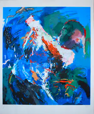 Frank Gude - abstracte zeefdruk verkocht voor € 75!
