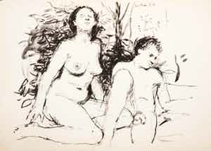 Aat Veldhoen - Rotaprint, Naakt paar verkocht voor € 35!