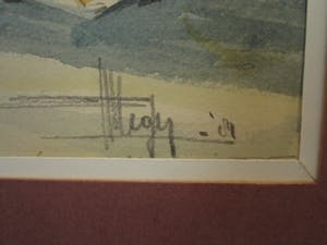 Niet of onleesbaar gesigneerd - Fraai bijna Kubistisch "Keukenstilleven met borrelglas" gesigneerd kopen? Bied vanaf 10!