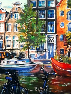 Elena Polyakova - Een gracht in Amsterdam kopen? Bied vanaf 65!