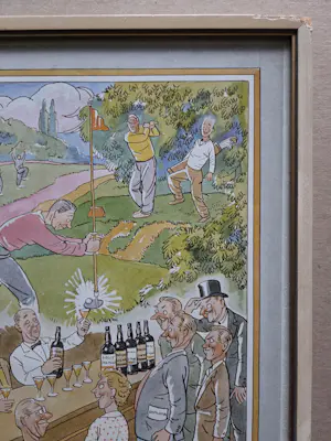 Bernard van Vlijmen - Reuchlin Hole-in-One Club. Golf cartoon. kopen? Bied vanaf 49!