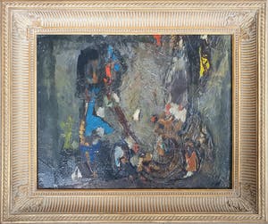 Klaas Boonstra - Abstracte compositie - Ingelijst. kopen? Bied vanaf 295!