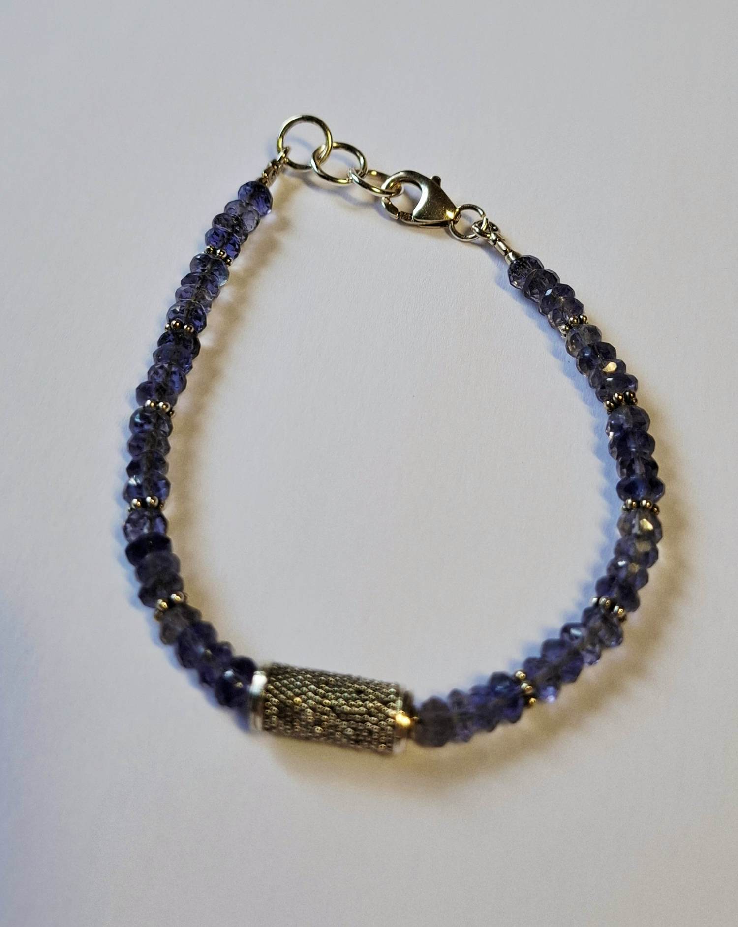 Buy Nieuwe Armband van natuurlijke blauwe  facetgeslepen saffieren? Bid from 70!