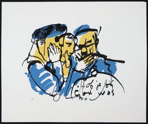 Herman Brood - Zeefdruk, Of je bij God was kopen? Bied vanaf 80!