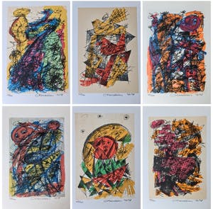 Henk Hesselius - Map met 6 zeefdrukken, Experimenteel Universum kopen? Bied vanaf 75!