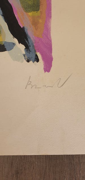 Bram van Velde - Zonder titel - gesigneerd - prent 190 kopen? Bied vanaf 1!