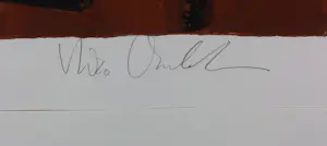 Nico Vrielink - Zeefdruk met goudkleurige inkt, Portret - Ingelijst (Groot) kopen? Bied vanaf 60!