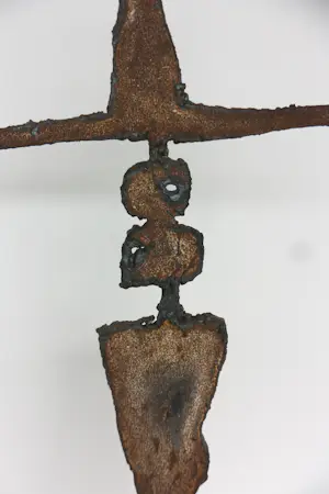 Albrecht Genin - Metalen sculptuur, Zwei Figuren balancieren kopen? Bied vanaf 500!