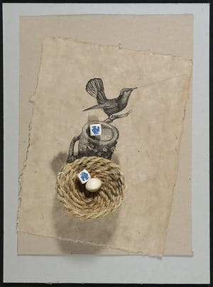 Niet of onleesbaar gesigneerd - Gemengde techniek, Zonder titel kopen? Bied vanaf 1!