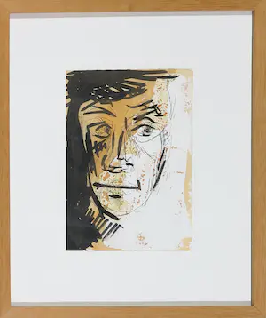 Floor van Keulen - Inkt en Aquarel op papier, Gezicht kaufen? Bieten Sie von 35!