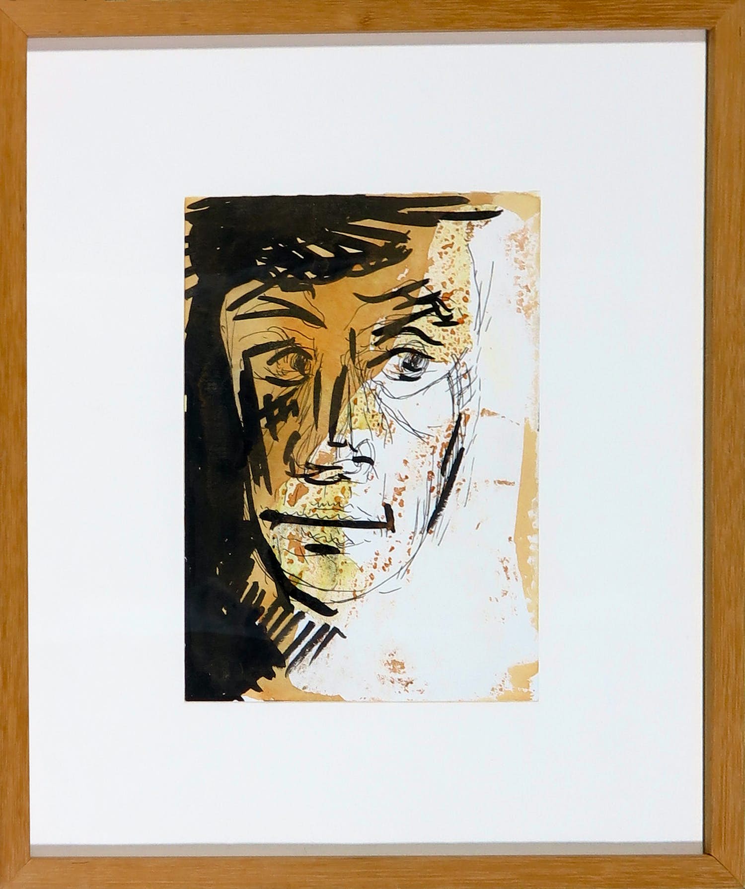 Floor van Keulen - Inkt en Aquarel op papier, Gezicht verkocht voor € 35!