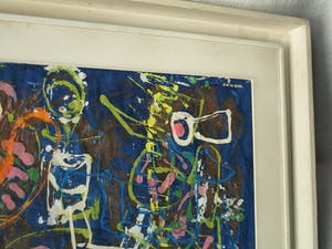 Hans Ittmann - Ingelijst, olieverf op papier , Optie – 47 x 57 cm - ca. 1955-1960 kopen? Bied vanaf 1!