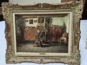 Buy Jan Van Looy - Keuken tafereel? Bid from 325!