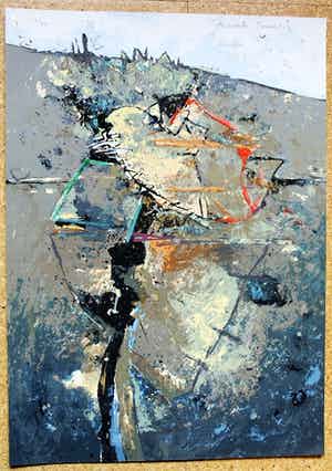 Beniti Cornelis - abstrakt verkocht voor € 95!