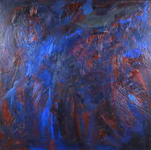 Franscz Witte - Acryl op doek, Beweging (Groot) verkocht voor € 1!