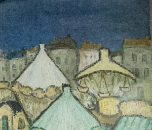 Hubert De Vries - Kermistafereel met draaimolen 49/75 kopen? Bied vanaf 100!