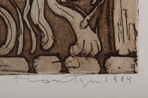 Jan Montyn - Pokhara Nepak II - 2/20 - 1994 - kleurenets op papier kopen? Bied vanaf 20!