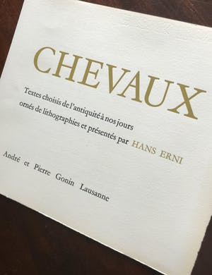 Hans Erni - Chevaux, 15 lithografieën, gesigneerd kopen? Bied vanaf 100!