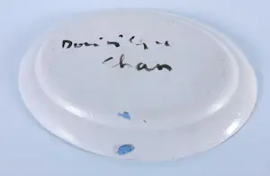 Dominique Chan - Beschilderd keramiek, Set van twee schalen en vaasje kopen? Bied vanaf 100!