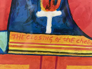 Clemens Briels - Zeefdruk Nr. 194 - The closing of the - Ingelijst kopen? Bied vanaf 150!