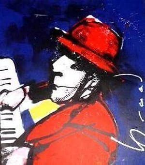 Herman Brood - Kleurenzeefdruk IK 2000 Handgesigneerd. kopen? Bied vanaf 325!