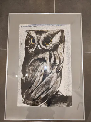 Alfons Van Meirvenne - Aquarel uil kopen? Bied vanaf 500!