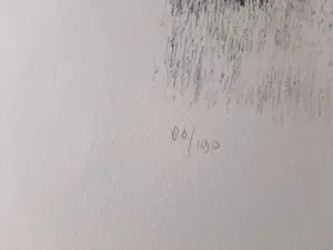 Metten Koornstra - Litho, Zonderlinge figuren op landweg. kopen? Bied vanaf 35!