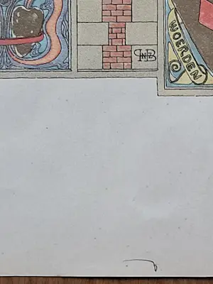 Hendrik Petrus Berlage - Decorontwerp voor Gijsbreght van Aemstel, 1893 kopen? Bied vanaf 65!