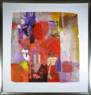 Bram Reijnders - Gemengde techniek, Abstract - Ingelijst (Zeer groot) verkauft für € 115!