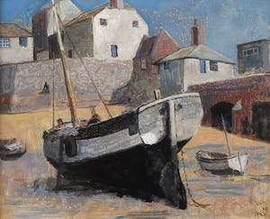 Harm Kamerlingh Onnes - Olieverf op hardboard, St. Ives - Ingelijst kopen? Bied vanaf 400!