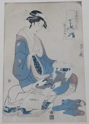 Hosoda Eishi - Houtdruk - Bijin kopen? Bied vanaf 1!