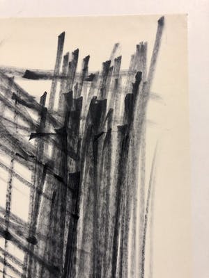 Andre van der Vossen - Abstracte compositie kopen? Bied vanaf 75!