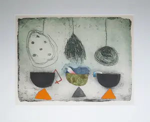 Michel van Overbeeke - Kleurenets, Zonder titel - Ingelijst kopen? Bied vanaf 100!