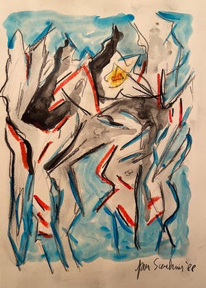 Jan Sierhuis - Acryl/Krijt kopen? Bied vanaf 1!