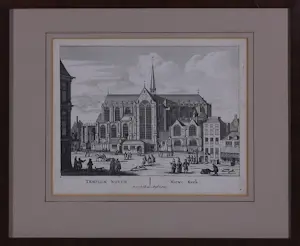 Pieter Schenk - Lot van 9 werkren op papier (gravures, litho, tekening), o.a. Stadsgezichten kopen? Bied vanaf 100!